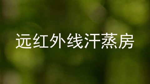 远红外线汗蒸房