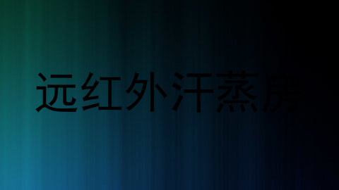 远红外汗蒸房