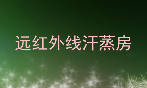 远红外线汗蒸房