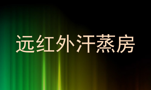 远红外汗蒸房