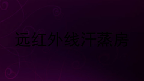 远红外线汗蒸房