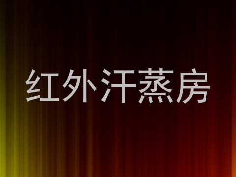 红外汗蒸房