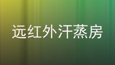 远红外汗蒸房