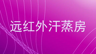 远红外汗蒸房