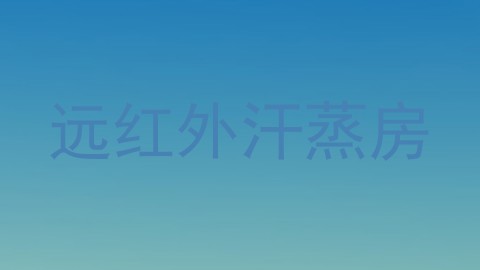 远红外汗蒸房