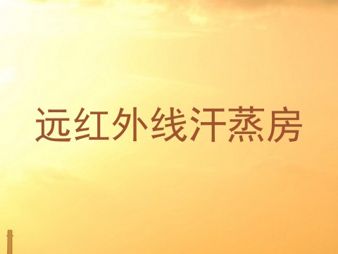 远红外线汗蒸房