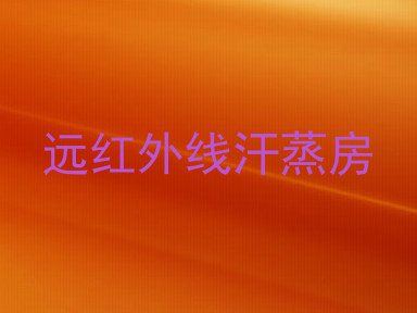 远红外线汗蒸房