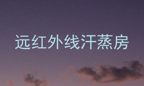 远红外线汗蒸房