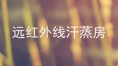 远红外线汗蒸房