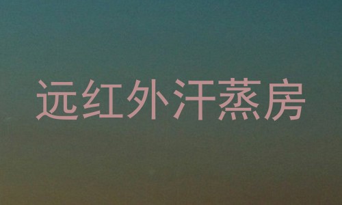 远红外汗蒸房