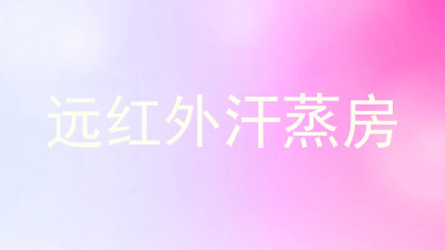 远红外汗蒸房