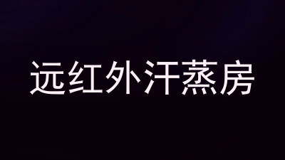 远红外汗蒸房