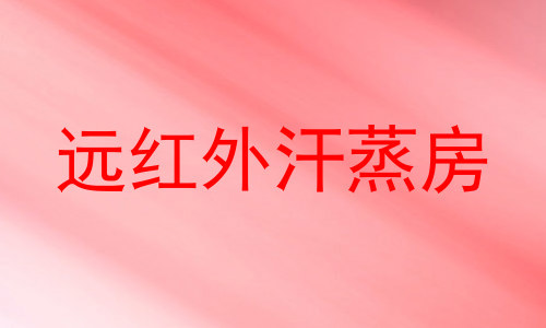 远红外汗蒸房