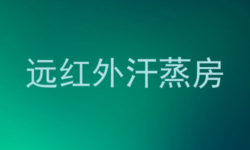 远红外汗蒸房