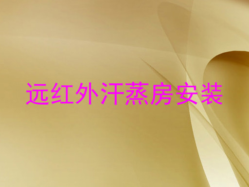 远红外汗蒸房安装