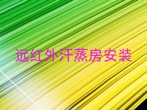 远红外汗蒸房安装