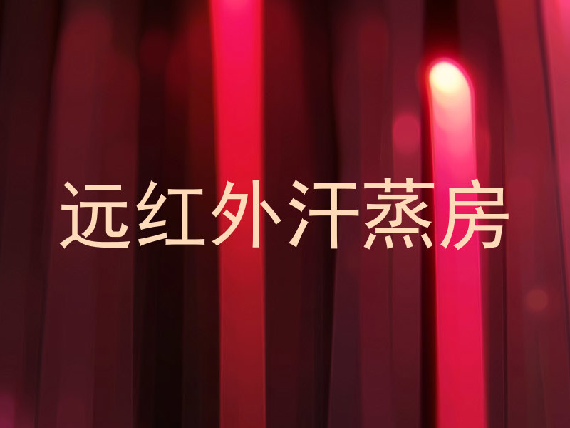 远红外汗蒸房