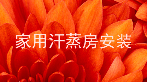家用汗蒸房安装