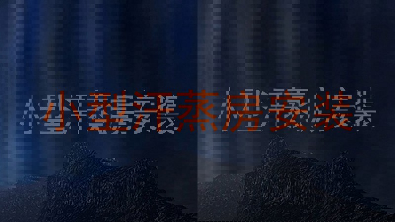 小型汗蒸房安装