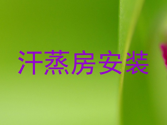 汗蒸房安装