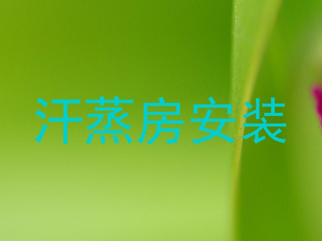 汗蒸房安装
