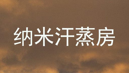纳米汗蒸房