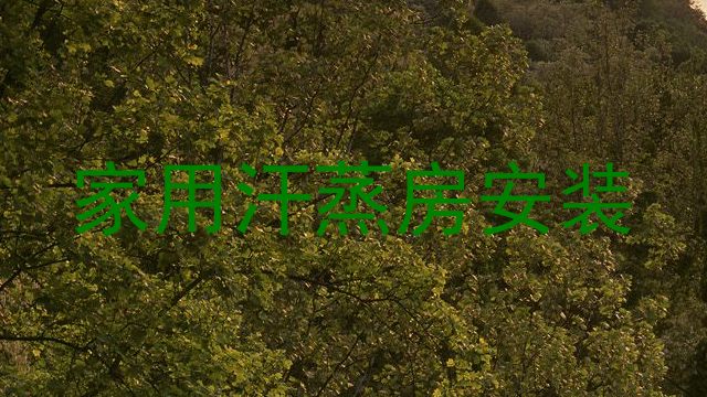 家用汗蒸房安装