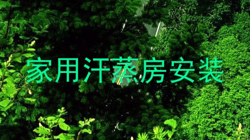 家用汗蒸房安装