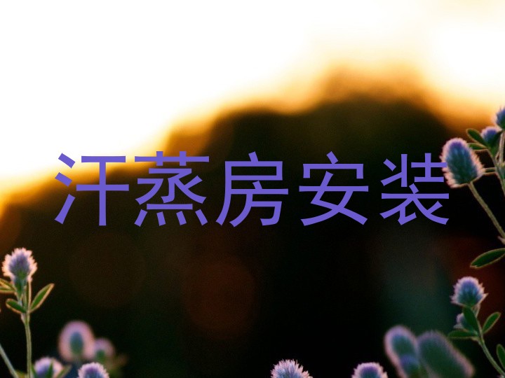 汗蒸房安装