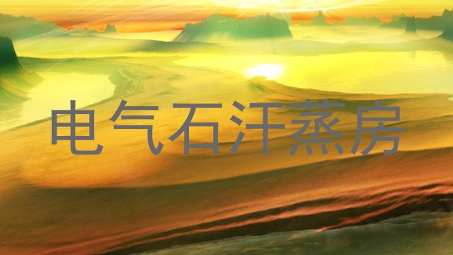 电气石汗蒸房