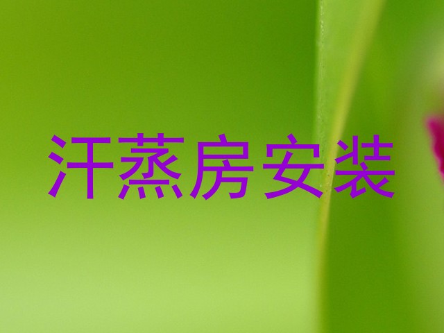 汗蒸房安装