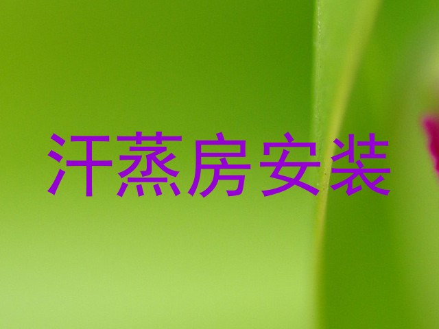汗蒸房安装
