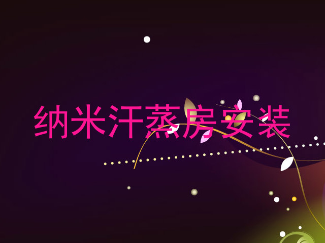 纳米汗蒸房安装