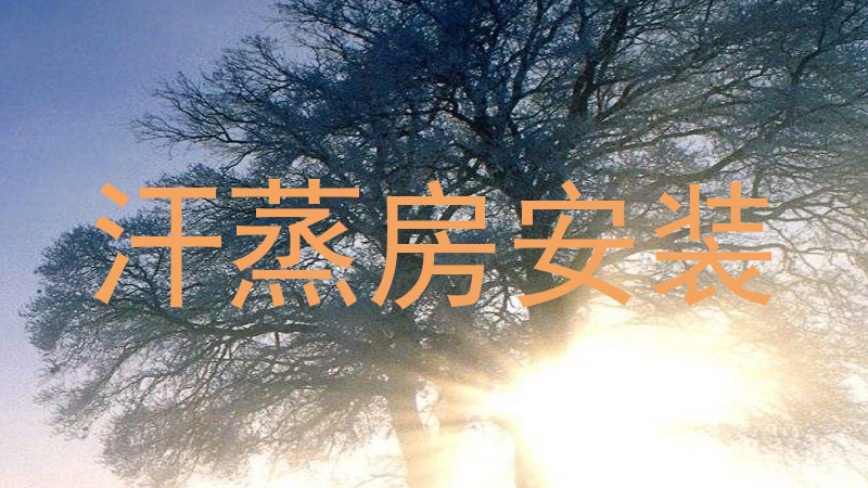 汗蒸房安装