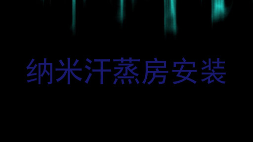 纳米汗蒸房安装