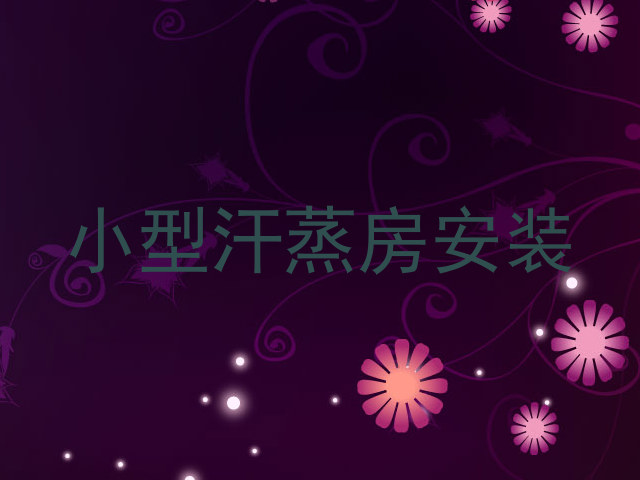 小型汗蒸房安装
