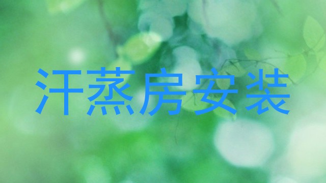汗蒸房安装