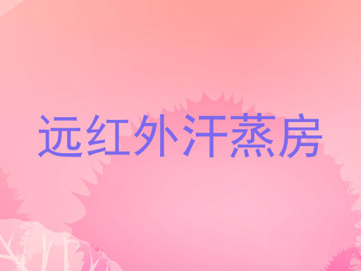 远红外汗蒸房