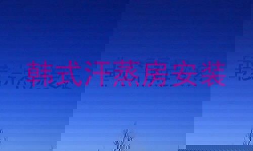 韩式汗蒸房安装