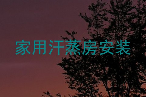 家用汗蒸房安装
