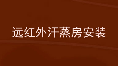 远红外汗蒸房安装