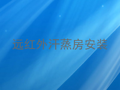 远红外汗蒸房安装