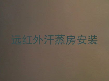 远红外汗蒸房安装