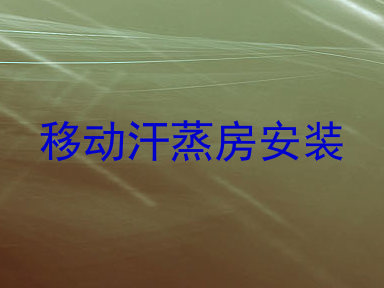 移动汗蒸房安装