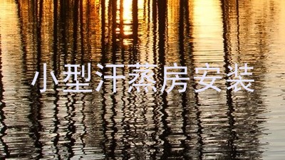 小型汗蒸房安装