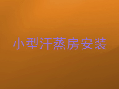 小型汗蒸房安装