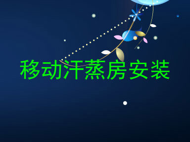 移动汗蒸房安装