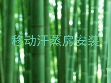 移动汗蒸房安装