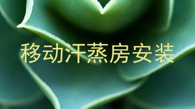 移动汗蒸房安装