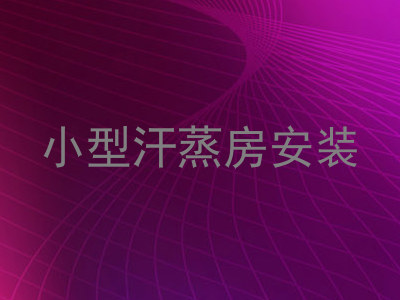 小型汗蒸房安装